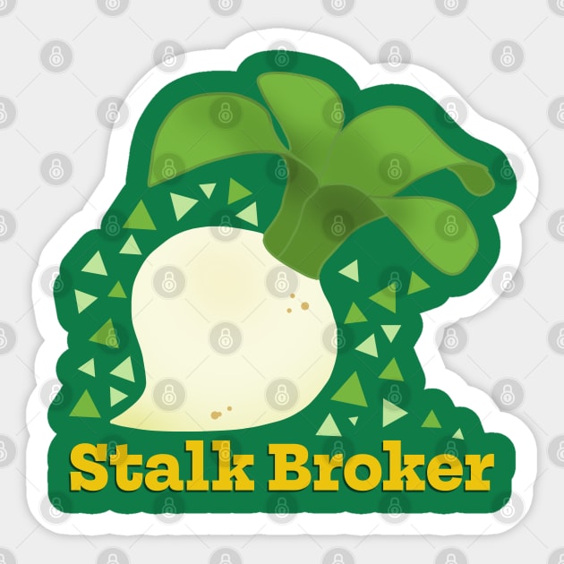 Stalk Market Broker Turnip Sticker by novabee